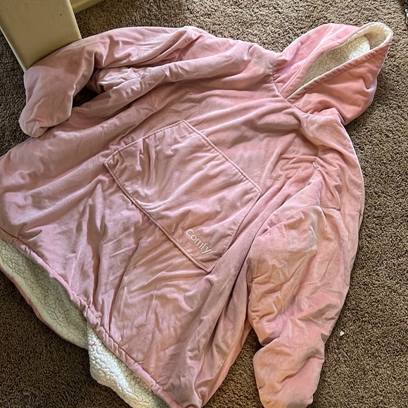 Sweaters The Pink Comfy Blanket Hoodie Snuggie Poshmark